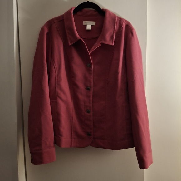 Christopher & Banks Women's Pink Corduory Jacket - Picture 1 of 10